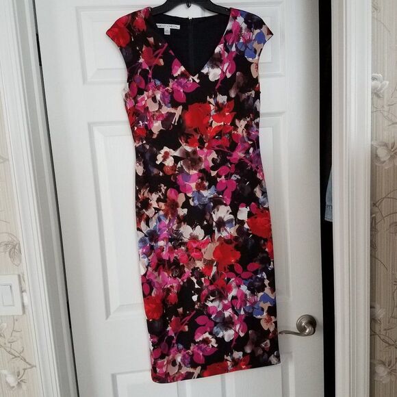 NWOT Maggy London Floral Midi Dress - Picture 1 of 2